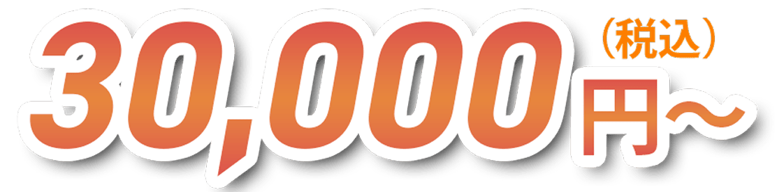 30,000円〜（税込）