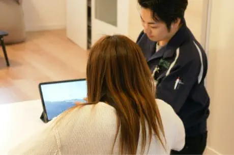 お見積り後、施工内容をご説明